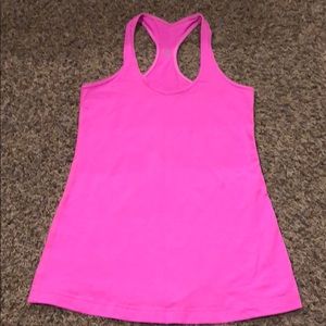Lululemon cool racerback pow pink light, size 6